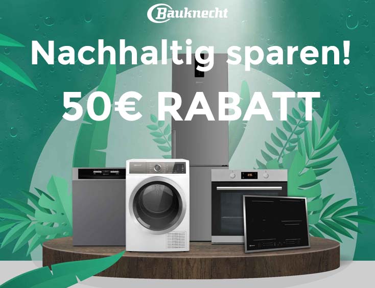 NACHHALTIG SPAREN - 50€ Rabatt