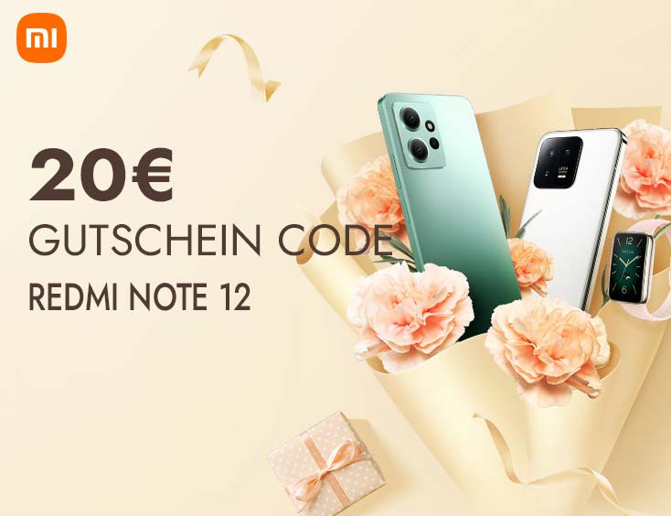 -20 € Gutschein Code | Redmi Note 12 [ 4GB+64GB ]
