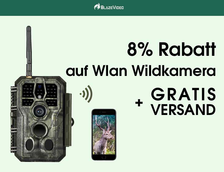 8% Wlan Wildkamera + Gratisversand