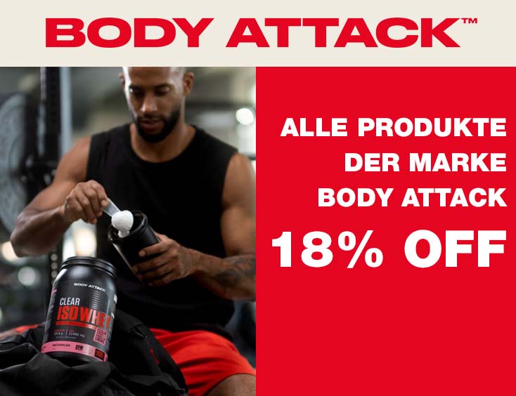 18% Rabatt auf die Marke Body Attack