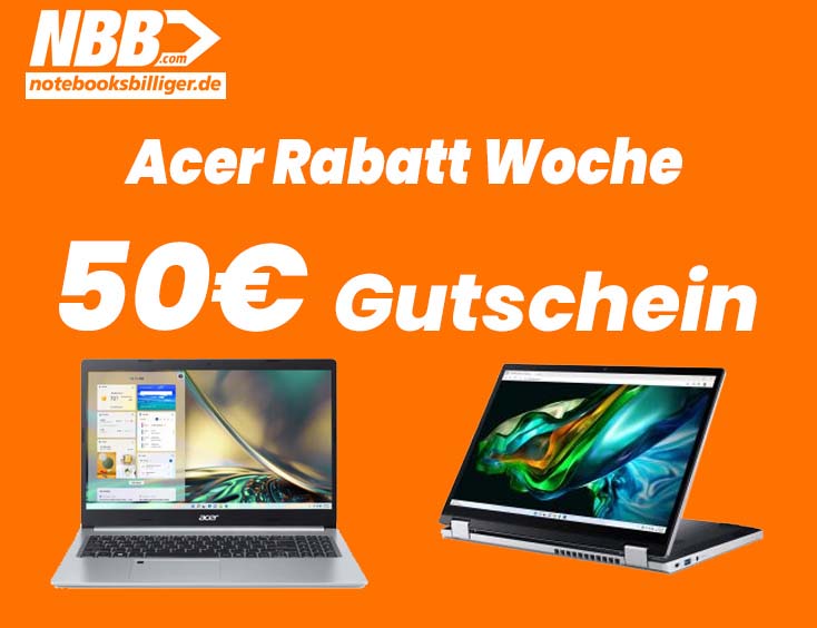 50€ Gutscheinaktion bei der Acer Rabatt Woche