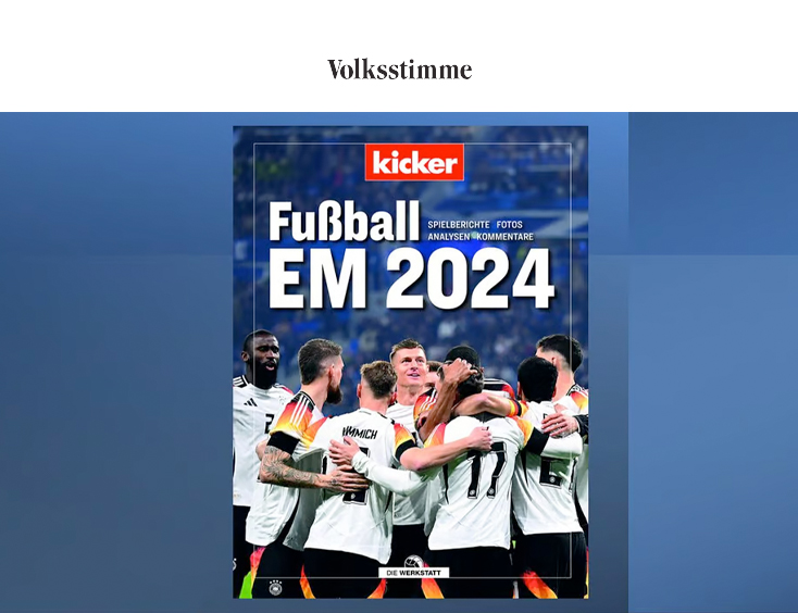 Kicker Fußball EM 2024 Buch