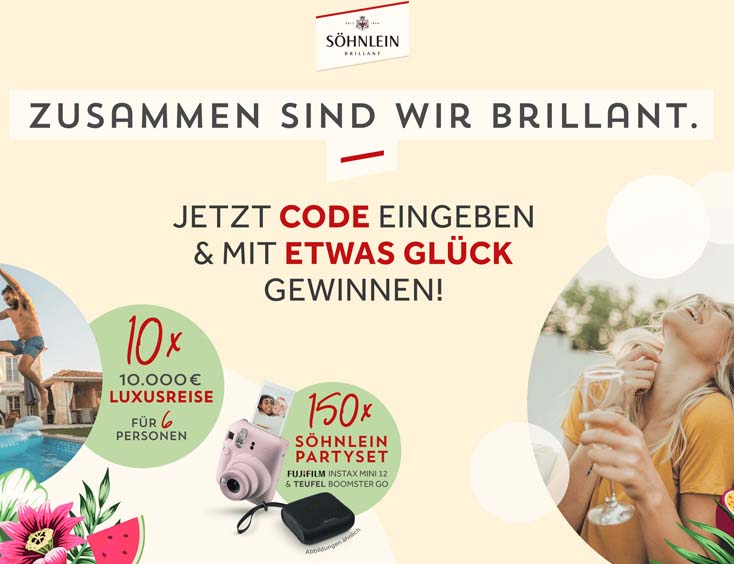 Luxusreisen und Söhnlein Partysets