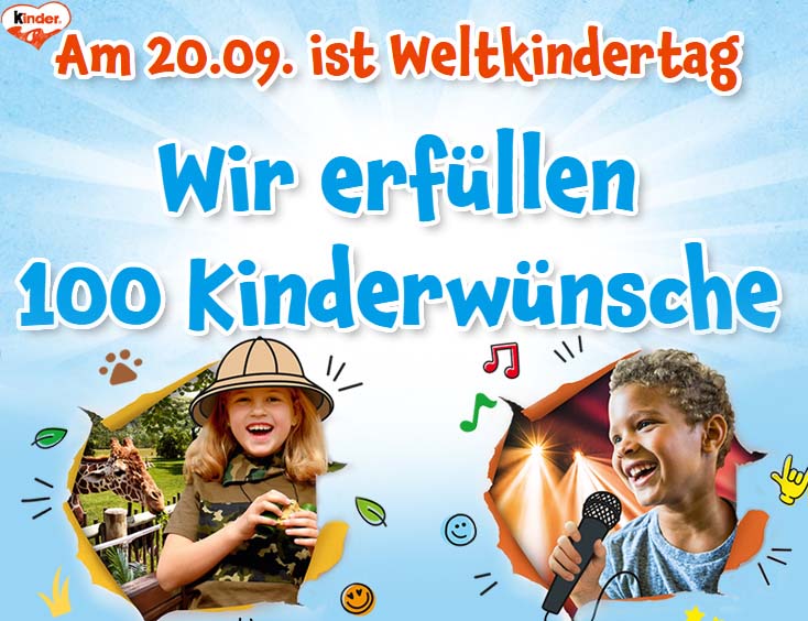 Ferrero Kinder: 100x Kinderwünsche