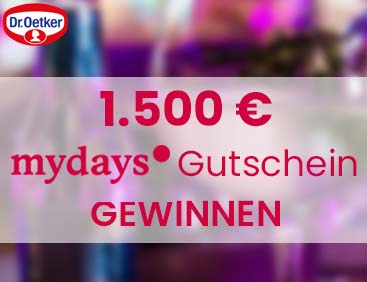 1.500 € mydays-Gutschein gewinnen