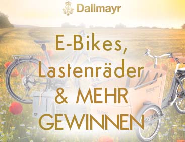 E-Bikes, Lastenräder & MEHR gewinnen