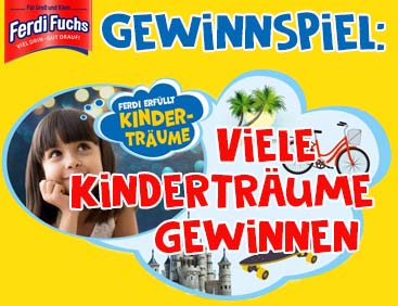 Gewinnspiel: Viele Kinderträume-Gewinne