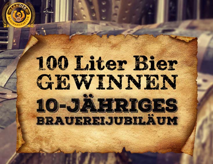 100 Liter Bier gewinnen.
