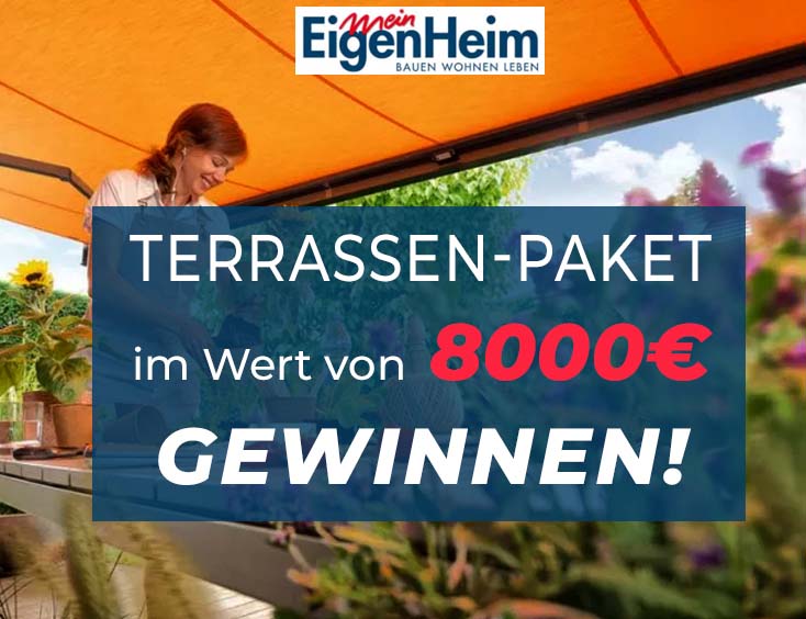 Gewinnpaket für Ihre Terrasse im Wert von über 8.000 Euro!