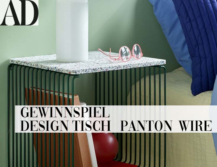 Gewinnspiel für Design-Tisch „Panton Wire“