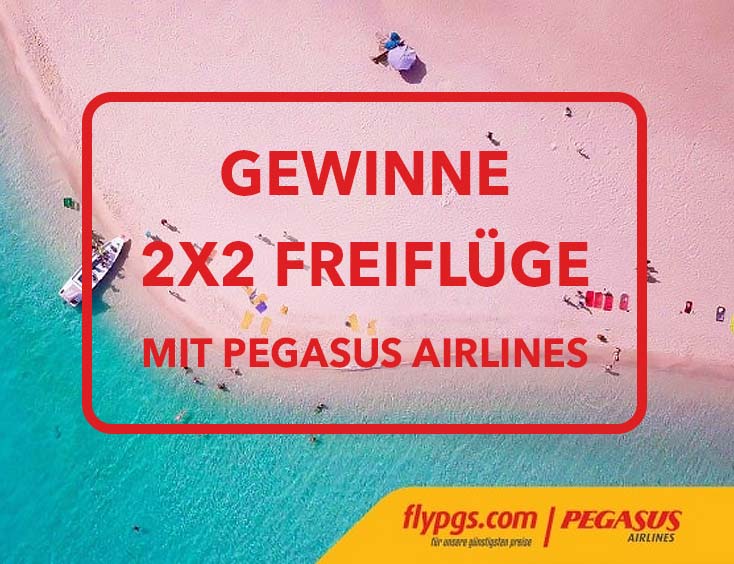 2 Flug-Tickets für Pegasus Airlines