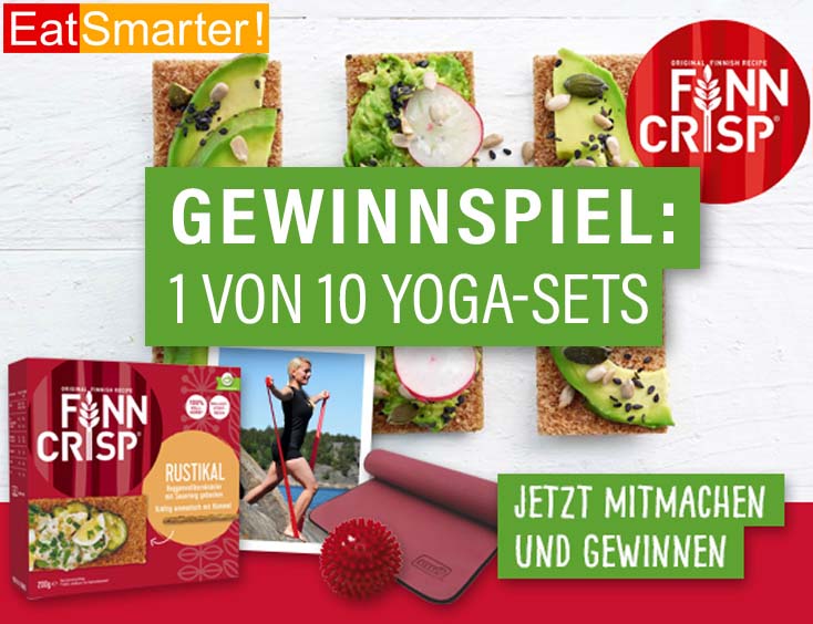 Gewinnen Sie mit FINN CRISP ein Yoga-Set