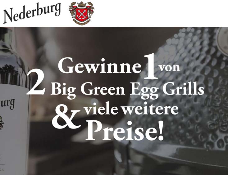 Big Green Egg Grill Gewinnspiel