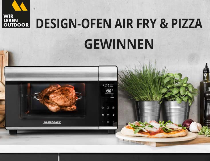 Design-Ofen Air Fry & Pizza gewinnen