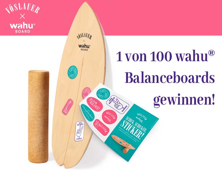 1 von 100 wahu® Balanceboards gewinnen!