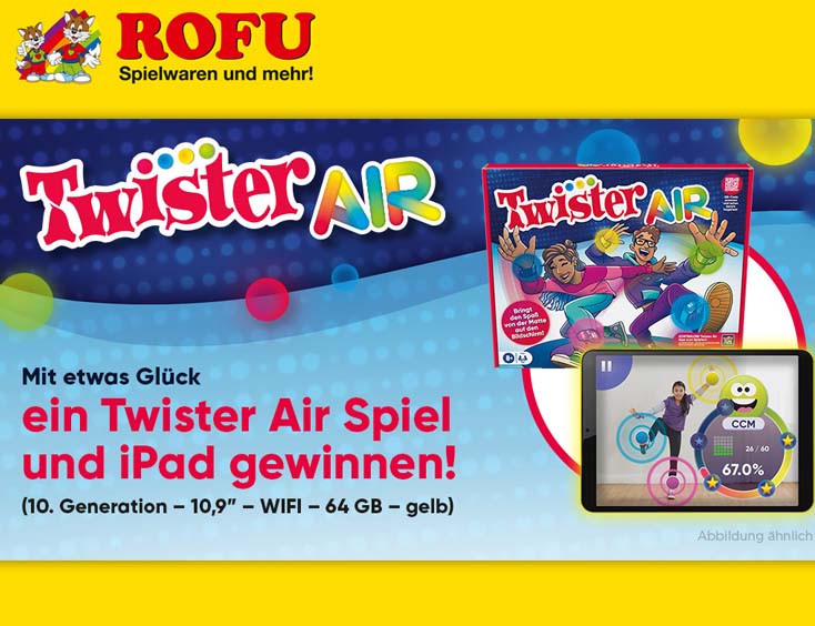 iPad inklusive Spiel 'Twister Air'