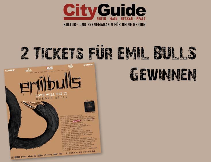 2 Tickets für EMIL BULLS – LOVE Will Fix It Tour 2023/24