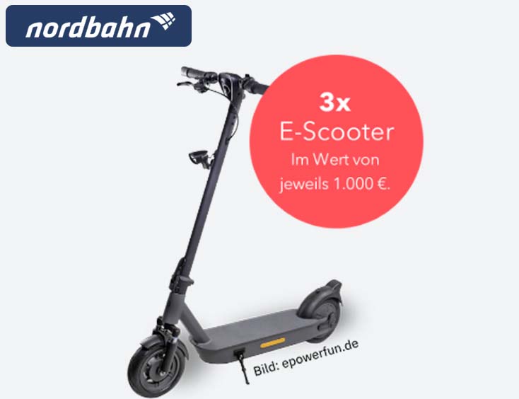 E-Scooter im Wert von etwa 1.000 Euro