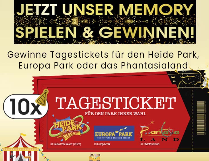 Tagestickets für Heide Park oder Europa Park