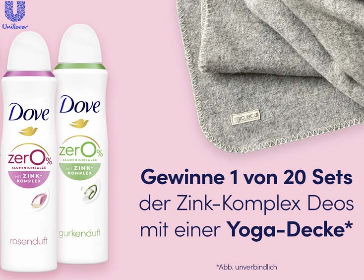 Verlosung Dove Deo Yoga-Sets